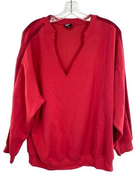 PAC 1980 Women’s Retro Athletic Sweatshirt Oversized Distressed Size Small